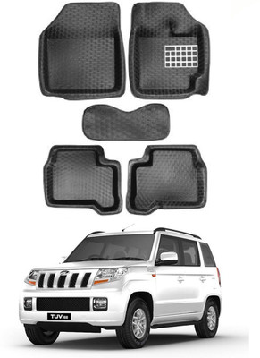 MATIES PVC 5D Mat For  Mahindra TUV 300(Black)