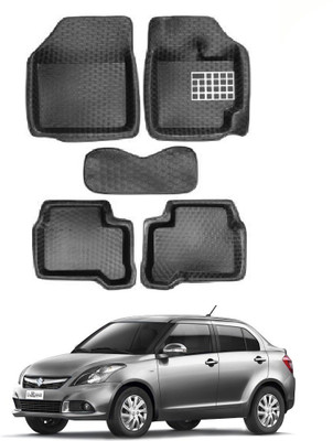 MATIES PVC 5D Mat For  Maruti Suzuki Swift Dzire(Black)
