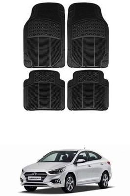 RONISH Rubber Standard Mat For  Hyundai Fluidic Verna(Black)