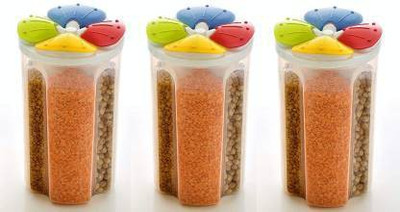 Leoneel Plastic Utility Container  - 2500 ml(Pack of 3, Multicolor)