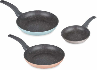 Prestige Stackable Series Induction Bottom Non-Stick Coated Cookware Set(Aluminium, 3 - Piece)