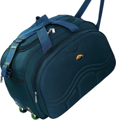 sky spirit (Expandable) heavy duty polyester lightweight 60L luggage Duffel With Wheels (Strolley)