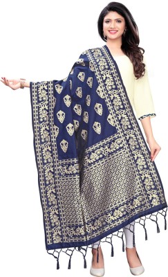 SAARA Silk Blend Embellished, Woven Women Dupatta