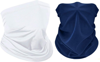 Bismaadh Polyester Gaiter(Dark Blue, White)
