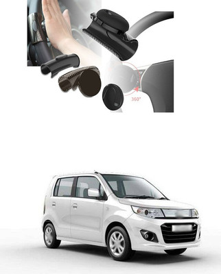 PRTEK Plastic Car Steering Knob(Silver, Black)