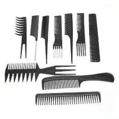 Utrust Salon Hair Styling Comb Set, (PACK OF 10 IN 1)