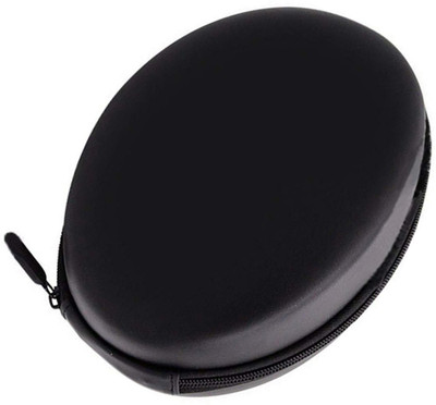 StealODeal Nylon, Fiber Zipper Headphone Case For Universal(Black)