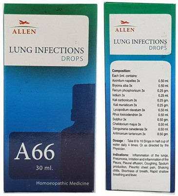 ALLEN A66 Lung Infections Drops(2 x 30 ml)