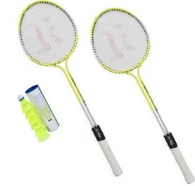 labh traders 1 pair badminton racket with 6 shutlecoke Badminton Kit