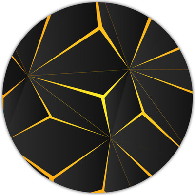 NOCKOUT Designer Round Gaming Non-Slip Rubber Base Mouse Pad for Laptop and Computer |(20 cm x 20 cm, Illustration) Non Slip Base Mousepad(Multicolor)
