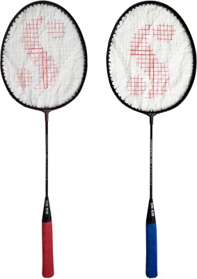 SINKIN Badminton Set of Two for all family men, Women, Boys & Girls Multicolor Strung Badminton Racquet  (Pack of: 2, 250 g)