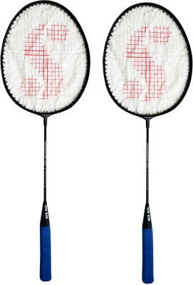 SINKIN Badminton Set of Two for all family men, Women, Boys & Girls Blue Strung Badminton Racquet (Pack of: 2, 250 g)