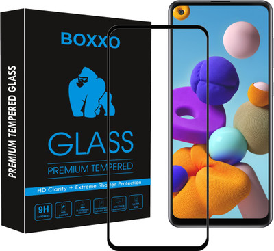 Boxxo Edge To Edge Tempered Glass for Samsung Galaxy A21s(Pack of 1)