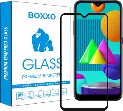 Boxxo Edge To Edge Tempered Glass for Samsung Galaxy M01(Pack of 1)
