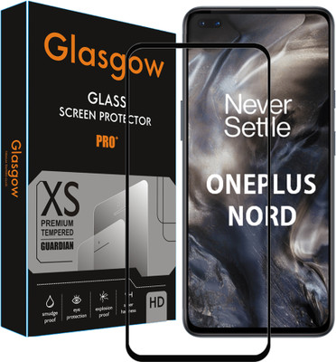 Glasgow Edge To Edge Tempered Glass for OnePlus Nord(Pack of 1)