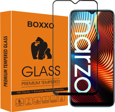 Boxxo Edge To Edge Tempered Glass for Realme Narzo 20(Pack of 1)