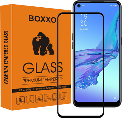Boxxo Edge To Edge Tempered Glass for Oppo A52(Pack of 1)