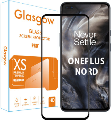 Glasgow Edge To Edge Tempered Glass for OnePlus Nord(Pack of 1)