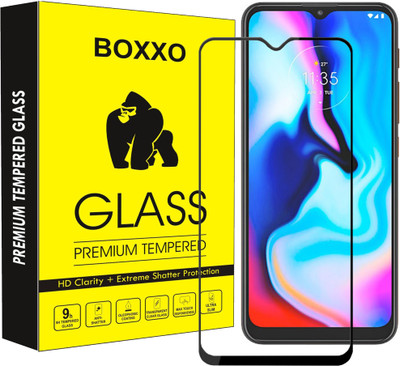 Boxxo Edge To Edge Tempered Glass for Motorola Moto E7 Plus(Pack of 1)