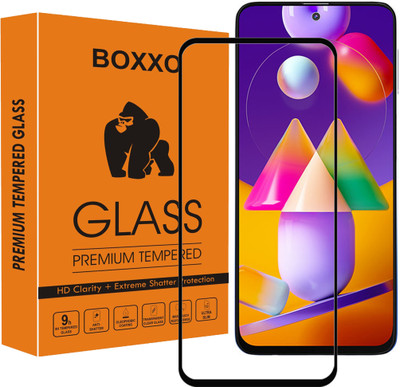 Boxxo Edge To Edge Tempered Glass for Samsung Galaxy M31s(Pack of 1)