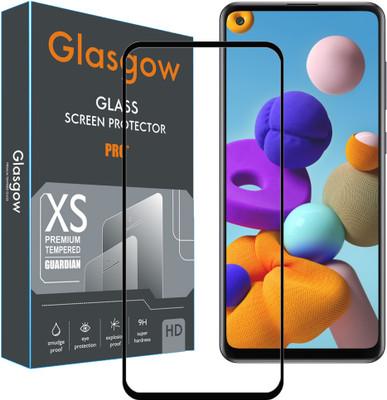 Glasgow Edge To Edge Tempered Glass for Samsung Galaxy A21s(Pack of 1)