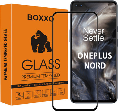 Boxxo Edge To Edge Tempered Glass for OnePlus Nord(Pack of 1)