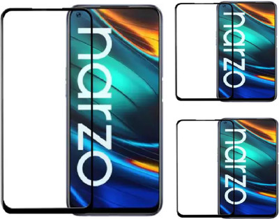 ISAAK Edge To Edge Tempered Glass for Realme Narzo 20 Pro(Pack of 3)
