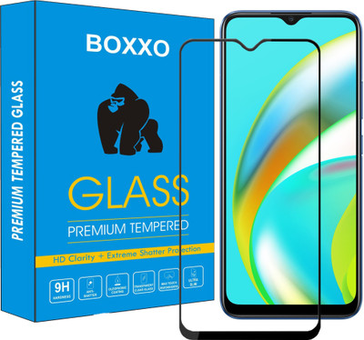 Boxxo Edge To Edge Tempered Glass for Realme C11 2021(Pack of 1)