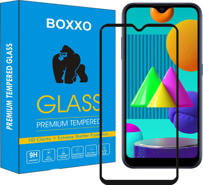 Boxxo Edge To Edge Tempered Glass for Samsung Galaxy M01(Pack of 1)