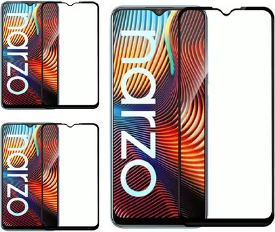 ISAAK Edge To Edge Tempered Glass for Realme Narzo 20(Pack of 3)