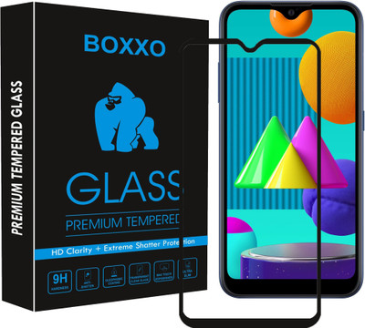 Boxxo Edge To Edge Tempered Glass for Samsung Galaxy M01(Pack of 1)