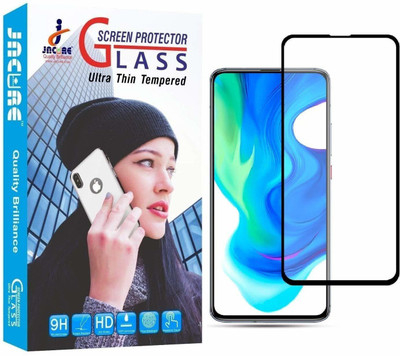 Jacure Edge To Edge Tempered Glass for Jacure™ Compatible for Xiaomi Poco M2 Pro Tempered Glass Edge to Edge, 3D Front Full Coverage Case Friendly 9H Hardness Anti Scratch Tempered Glass Screen Protector for Mi Poco M2 Pro(Pack of 1)