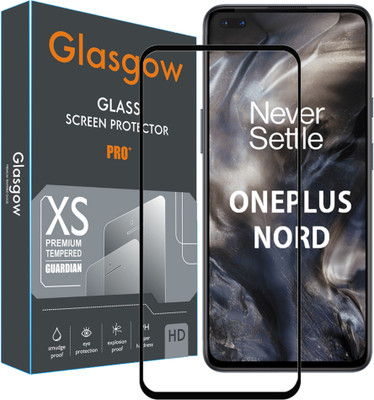 Glasgow Edge To Edge Tempered Glass for OnePlus Nord(Pack of 1)