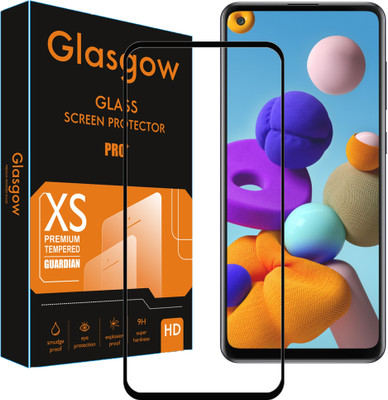 Glasgow Edge To Edge Tempered Glass for Samsung Galaxy A21s(Pack of 1)