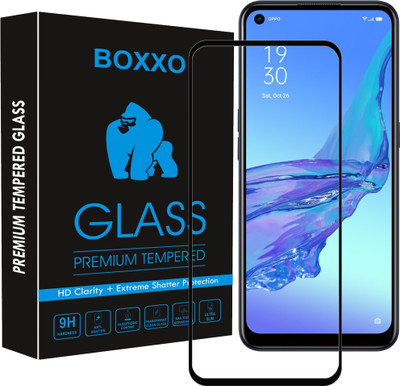 Boxxo Edge To Edge Tempered Glass for Oppo A53(Pack of 1)