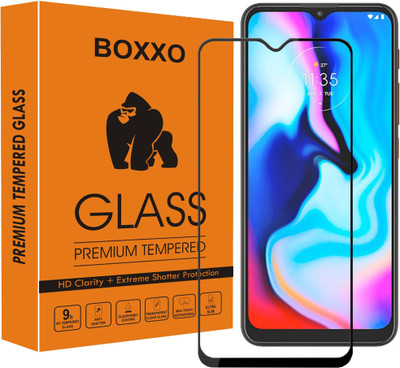 Boxxo Edge To Edge Tempered Glass for Motorola Moto E7 Plus(Pack of 1)