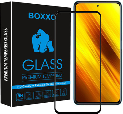 Boxxo Edge To Edge Tempered Glass for Poco X3 Pro(Pack of 1)