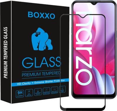 Boxxo Edge To Edge Tempered Glass for Realme Narzo 20A(Pack of 1)