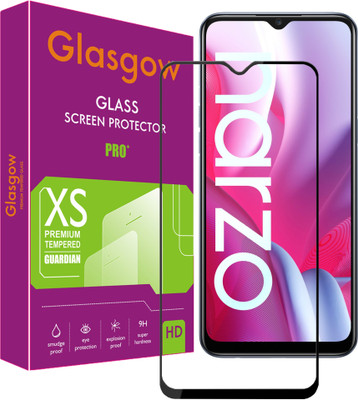Glasgow Edge To Edge Tempered Glass for Realme Narzo 20A(Pack of 1)