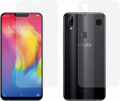 ISHANGEL Front and Back Screen Guard for VIVO Y83 PRO, Gorilla Hammer Proof, flexible fiber unbreakable Screen Protector, [Not a Tempered Glass](Pack of 2)