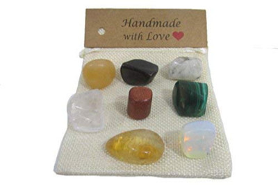 Plus Value 7D1NQM3N Polished Asymmetrical Crystal Stone(Multicolor 250 g)