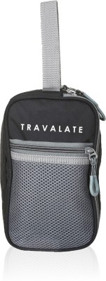 Travalate Multipurpose 3 compartment Travel Makeup Kit Pouch Medicine Organizer Bag Case Storage Pouch Handbag Travel Toiletry Kit(Black)
