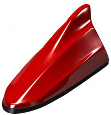 Auto Kite R7S81 Red Car Shark Fin Signal (AM/FM) Receiver Antenna for All Cars Hidden Vehicle Antenna