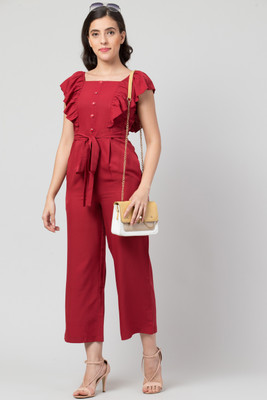 SLENOR Solid Women Jumpsuit