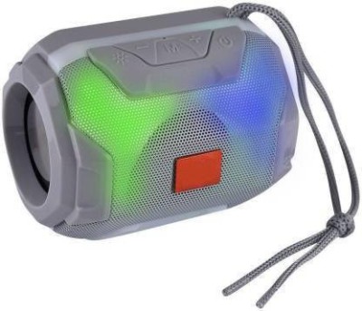 Vacotta VA01 deep bass Portable Rechargeable Splashproof Flashing LED light Best Wireless/Gaming/Outdoor/Home Audio Bluetooth Speaker, with FM and SD card slot 8 W Bluetooth Speaker(Grey, Stereo Channel)