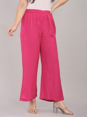 Jugnu Regular Fit Women Pink Trousers