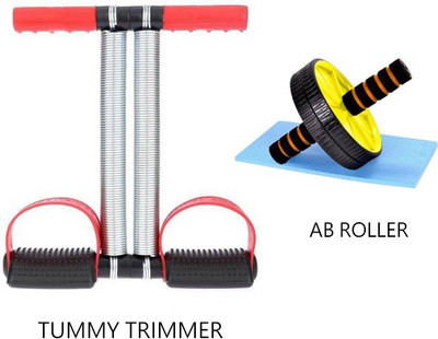 LINOX BEST COMBO OF TUMMY TRIMMER RED + YELLOW AB ROLLER Ab Exerciser(Yellow)