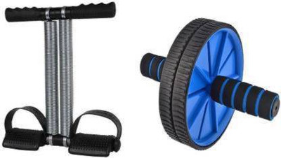 LINOX BEST COMBO OF TUMMY TRIMMER AND AB ROLLER Ab Exerciser(Black, Blue)