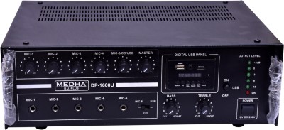 MEDHA D.J. PLUS Professional 160 Watt P.A. Amplifier With Digital Media Player 160 W AV Power Amplifier(Black)