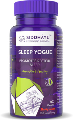 Siddhayu Sleep Yogue Capsules for Healthy & Restful Sleep I 60 Tablets(60)